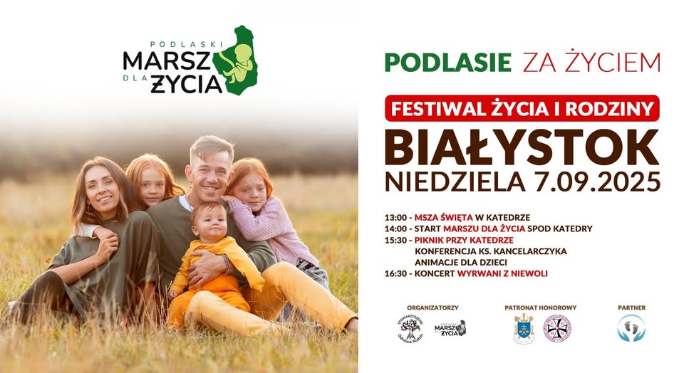 XIV Podlaski MARSZ dla ŻYCIA – zapraszamy