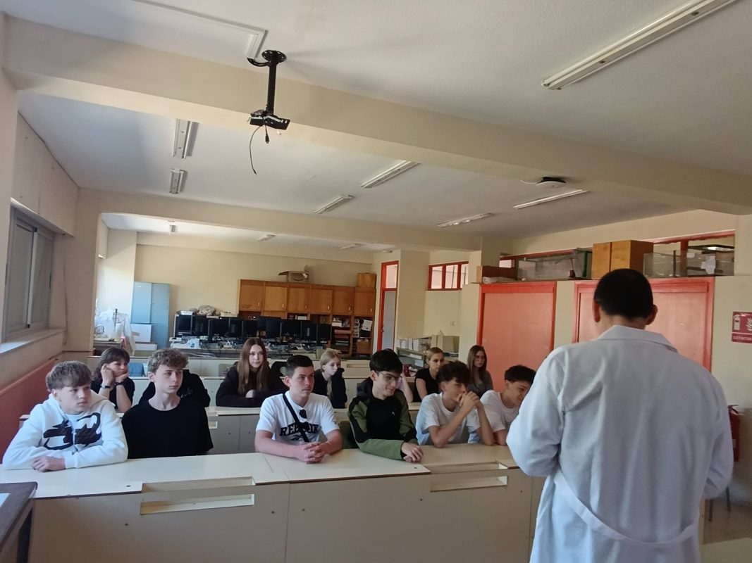 Zajęcia w laboratorium chemicznym w szkole IES VIRGEN DEL REMEDIO